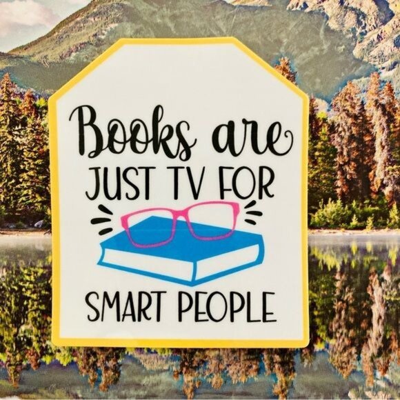 Hand Crafted Other - (7/$15) Durable Waterproof Sticker - Funny Book Sticker